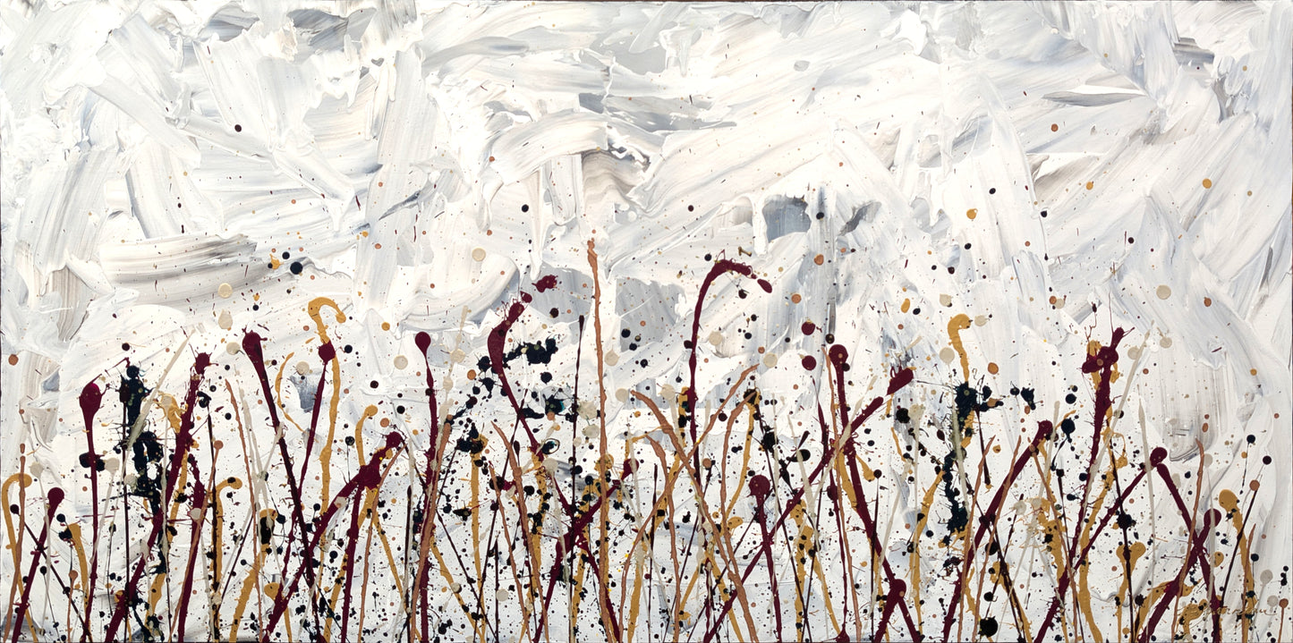 Le temps est précieux - 24'' x 48''