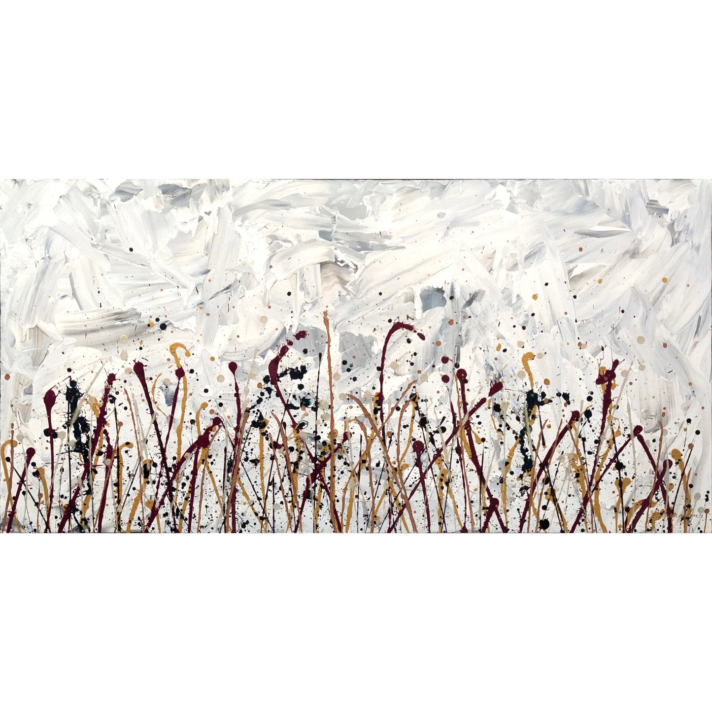 Le temps est précieux - 24'' x 48''