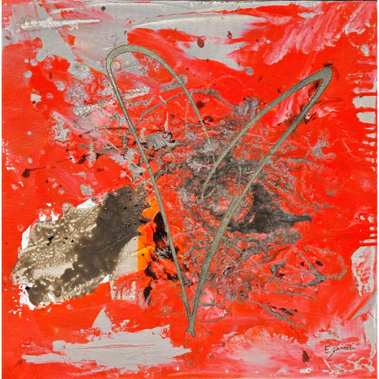 Un risque acru d'éruption - 24'' x 24''